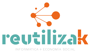 Logo reutiliza-K informática + economía social