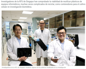 Foto de investigadores del articulo de reciclado profesional